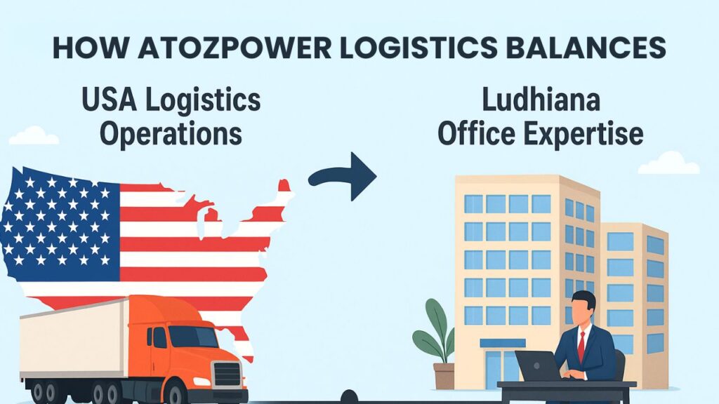 How ATOZPOWER LOGISTICS Balances USA Logistics Operations With Ludhiana Office Expertise